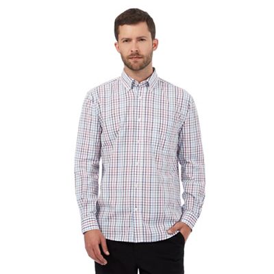 Maine New England Big and tall multi-coloured grindle checked print shirt